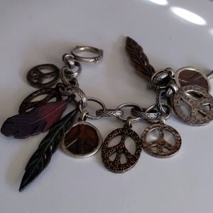 Peace Charm Bracelet